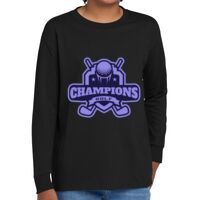 Youth Heavy Cotton 100% Cotton Long Sleeve T Shirt Thumbnail