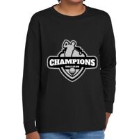 Youth Heavy Cotton 100% Cotton Long Sleeve T Shirt Thumbnail