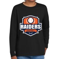 Youth Heavy Cotton 100% Cotton Long Sleeve T Shirt Thumbnail