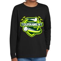 Youth Heavy Cotton 100% Cotton Long Sleeve T Shirt Thumbnail