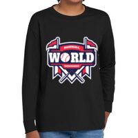 Youth Heavy Cotton 100% Cotton Long Sleeve T Shirt Thumbnail