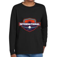 Youth Heavy Cotton 100% Cotton Long Sleeve T Shirt Thumbnail