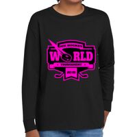 Youth Heavy Cotton 100% Cotton Long Sleeve T Shirt Thumbnail