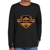 Youth Heavy Cotton 100% Cotton Long Sleeve T Shirt Thumbnail