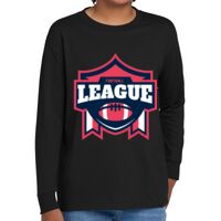 Youth Heavy Cotton 100% Cotton Long Sleeve T Shirt Thumbnail