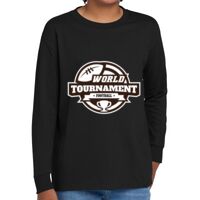 Youth Heavy Cotton 100% Cotton Long Sleeve T Shirt Thumbnail
