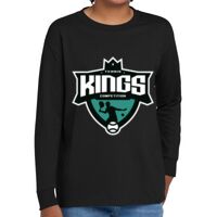 Youth Heavy Cotton 100% Cotton Long Sleeve T Shirt Thumbnail