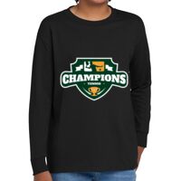 Youth Heavy Cotton 100% Cotton Long Sleeve T Shirt Thumbnail