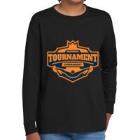 Youth Heavy Cotton 100% Cotton Long Sleeve T Shirt Thumbnail