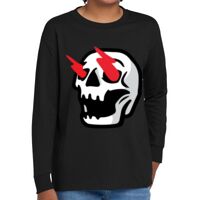 Youth Heavy Cotton 100% Cotton Long Sleeve T Shirt Thumbnail