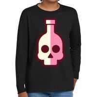 Youth Heavy Cotton 100% Cotton Long Sleeve T Shirt Thumbnail