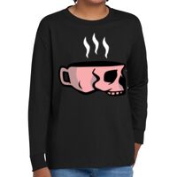 Youth Heavy Cotton 100% Cotton Long Sleeve T Shirt Thumbnail