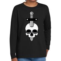 Youth Heavy Cotton 100% Cotton Long Sleeve T Shirt Thumbnail