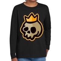 Youth Heavy Cotton 100% Cotton Long Sleeve T Shirt Thumbnail