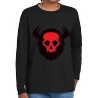 Youth Heavy Cotton 100% Cotton Long Sleeve T Shirt Thumbnail