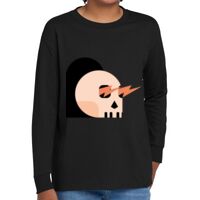 Youth Heavy Cotton 100% Cotton Long Sleeve T Shirt Thumbnail