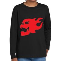 Youth Heavy Cotton 100% Cotton Long Sleeve T Shirt Thumbnail