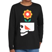 Youth Heavy Cotton 100% Cotton Long Sleeve T Shirt Thumbnail