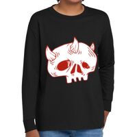 Youth Heavy Cotton 100% Cotton Long Sleeve T Shirt Thumbnail