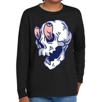 Youth Heavy Cotton 100% Cotton Long Sleeve T Shirt Thumbnail