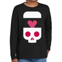 Youth Heavy Cotton 100% Cotton Long Sleeve T Shirt Thumbnail