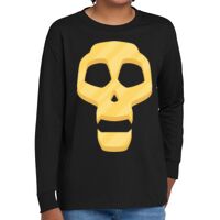 Youth Heavy Cotton 100% Cotton Long Sleeve T Shirt Thumbnail