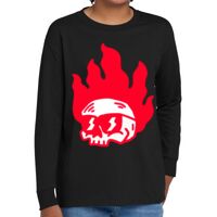 Youth Heavy Cotton 100% Cotton Long Sleeve T Shirt Thumbnail