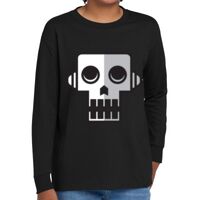 Youth Heavy Cotton 100% Cotton Long Sleeve T Shirt Thumbnail