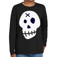 Youth Heavy Cotton 100% Cotton Long Sleeve T Shirt Thumbnail