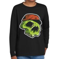 Youth Heavy Cotton 100% Cotton Long Sleeve T Shirt Thumbnail