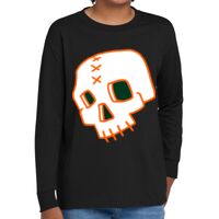 Youth Heavy Cotton 100% Cotton Long Sleeve T Shirt Thumbnail