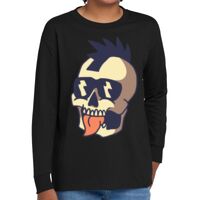 Youth Heavy Cotton 100% Cotton Long Sleeve T Shirt Thumbnail