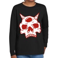 Youth Heavy Cotton 100% Cotton Long Sleeve T Shirt Thumbnail