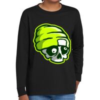 Youth Heavy Cotton 100% Cotton Long Sleeve T Shirt Thumbnail