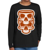 Youth Heavy Cotton 100% Cotton Long Sleeve T Shirt Thumbnail