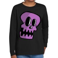 Youth Heavy Cotton 100% Cotton Long Sleeve T Shirt Thumbnail