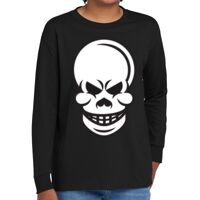 Youth Heavy Cotton 100% Cotton Long Sleeve T Shirt Thumbnail