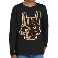 Youth Heavy Cotton 100% Cotton Long Sleeve T Shirt Thumbnail