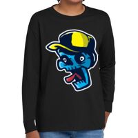 Youth Heavy Cotton 100% Cotton Long Sleeve T Shirt Thumbnail