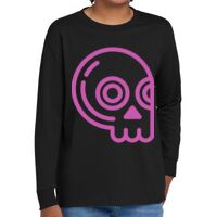 Youth Heavy Cotton 100% Cotton Long Sleeve T Shirt Thumbnail