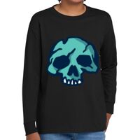 Youth Heavy Cotton 100% Cotton Long Sleeve T Shirt Thumbnail