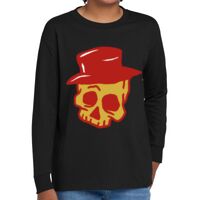 Youth Heavy Cotton 100% Cotton Long Sleeve T Shirt Thumbnail