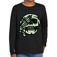 Youth Heavy Cotton 100% Cotton Long Sleeve T Shirt Thumbnail