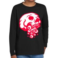 Youth Heavy Cotton 100% Cotton Long Sleeve T Shirt Thumbnail
