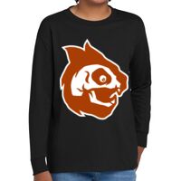 Youth Heavy Cotton 100% Cotton Long Sleeve T Shirt Thumbnail
