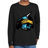 Youth Heavy Cotton 100% Cotton Long Sleeve T Shirt Thumbnail