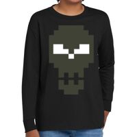 Youth Heavy Cotton 100% Cotton Long Sleeve T Shirt Thumbnail