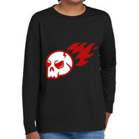 Youth Heavy Cotton 100% Cotton Long Sleeve T Shirt Thumbnail