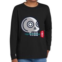 Youth Heavy Cotton 100% Cotton Long Sleeve T Shirt Thumbnail