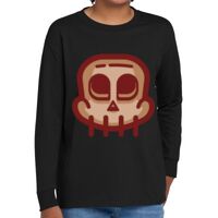 Youth Heavy Cotton 100% Cotton Long Sleeve T Shirt Thumbnail
